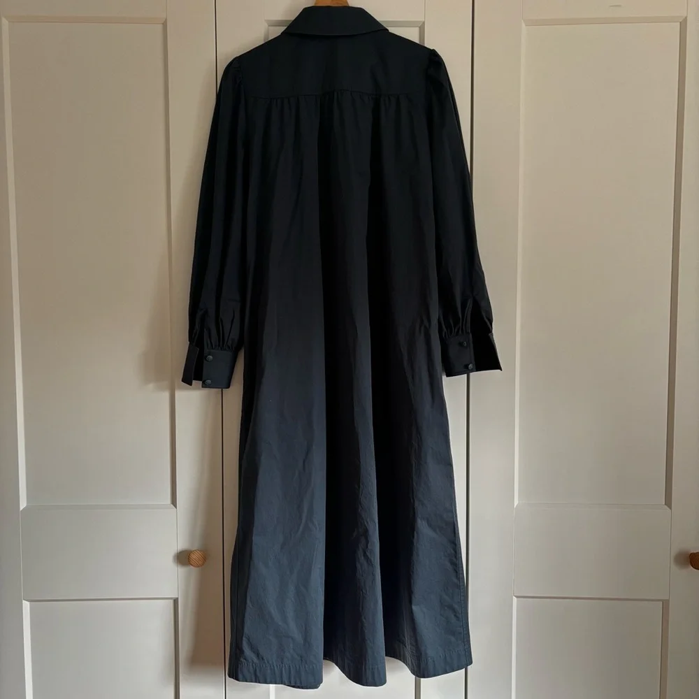 Tory Burch Blue Cotton Artist Dress 8 - Picture 2 of 9